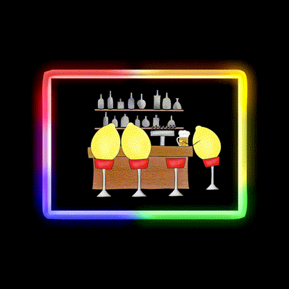 Lemon Bar Man Cave Bar Led Neon Sign Rgb Color