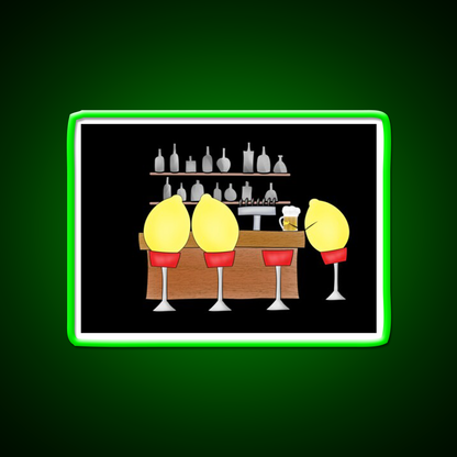 Lemon Bar Man Cave Bar Led Neon Sign Rgb Color