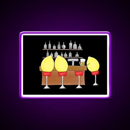 Lemon Bar Man Cave Bar Led Neon Sign Rgb Color