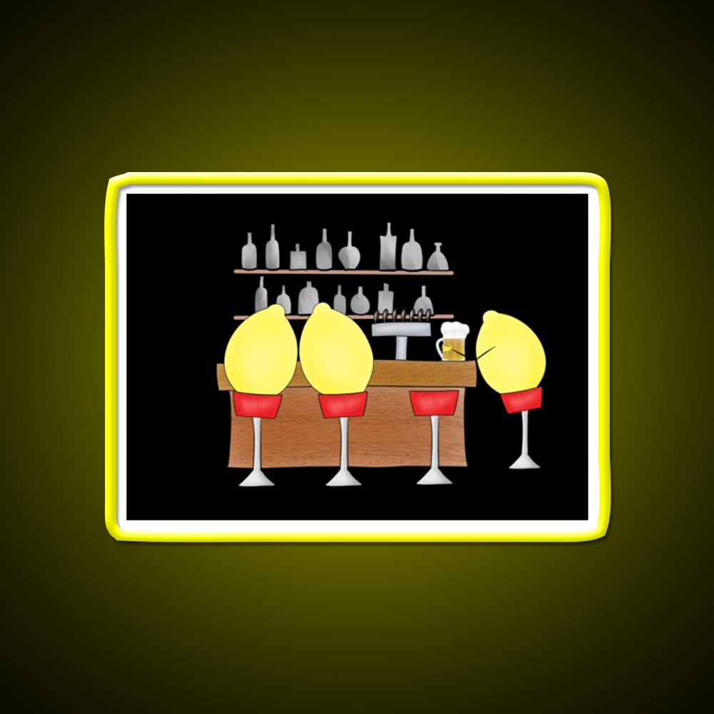 Lemon Bar Man Cave Bar Led Neon Sign Rgb Color