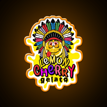 Lemon Cherry Gelato Weed Strain Hemp Inspired Green Leaf Led Neon Sign Rgb Color - Shineneon