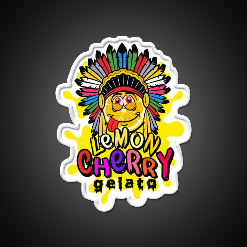 Lemon Cherry Gelato Weed Strain Hemp Inspired Green Leaf Led Neon Sign Rgb Color - LED neon sign view 11