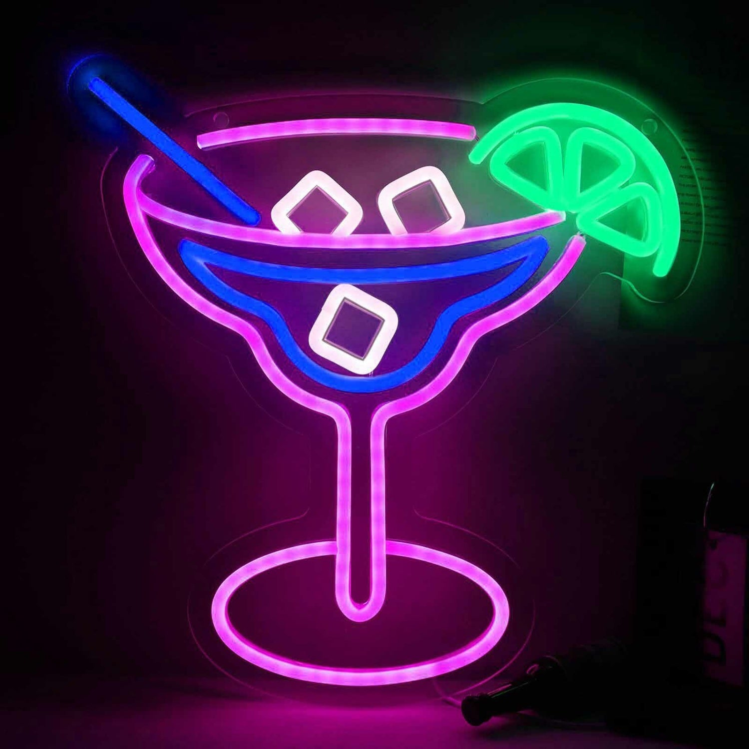 Lemon Cocktail Glass Bar Led Neon Sign | Shineneon