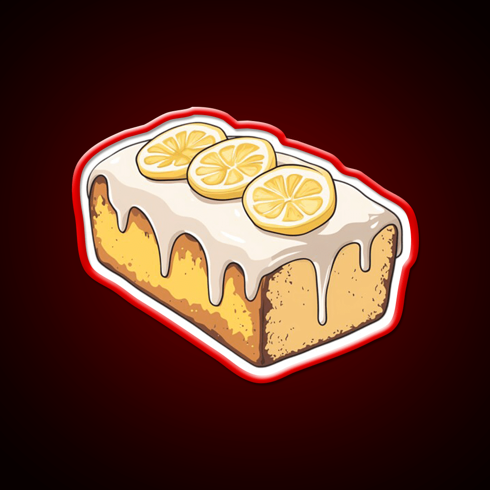 Lemon Drizzle Cake Snack Food Led Neon Sign For Snack Room Rgb Color - Shineneon