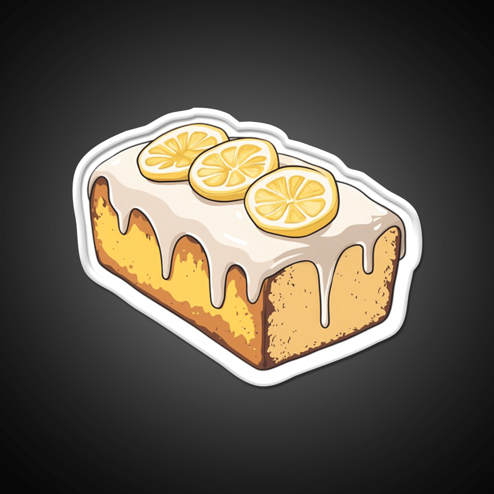Lemon Drizzle Cake Snack Food Led Neon Sign For Snack Room Rgb Color - Shineneon