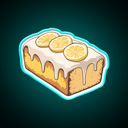 Lemon Drizzle Cake Snack Food Led Neon Sign For Snack Room Rgb Color - Shineneon