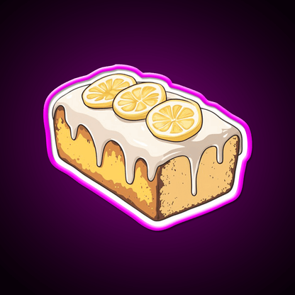 Lemon Drizzle Cake Snack Food Led Neon Sign For Snack Room Rgb Color - Shineneon