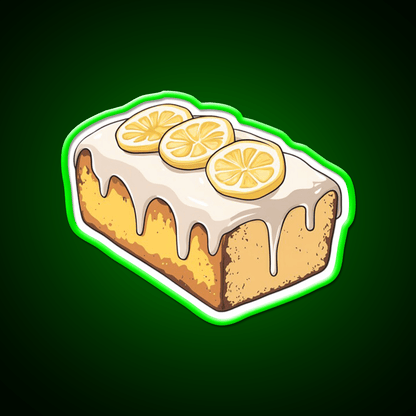 Lemon Drizzle Cake Snack Food Led Neon Sign For Snack Room Rgb Color - Shineneon