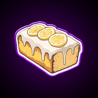 Lemon Drizzle Cake Snack Food Led Neon Sign For Snack Room Rgb Color - Shineneon