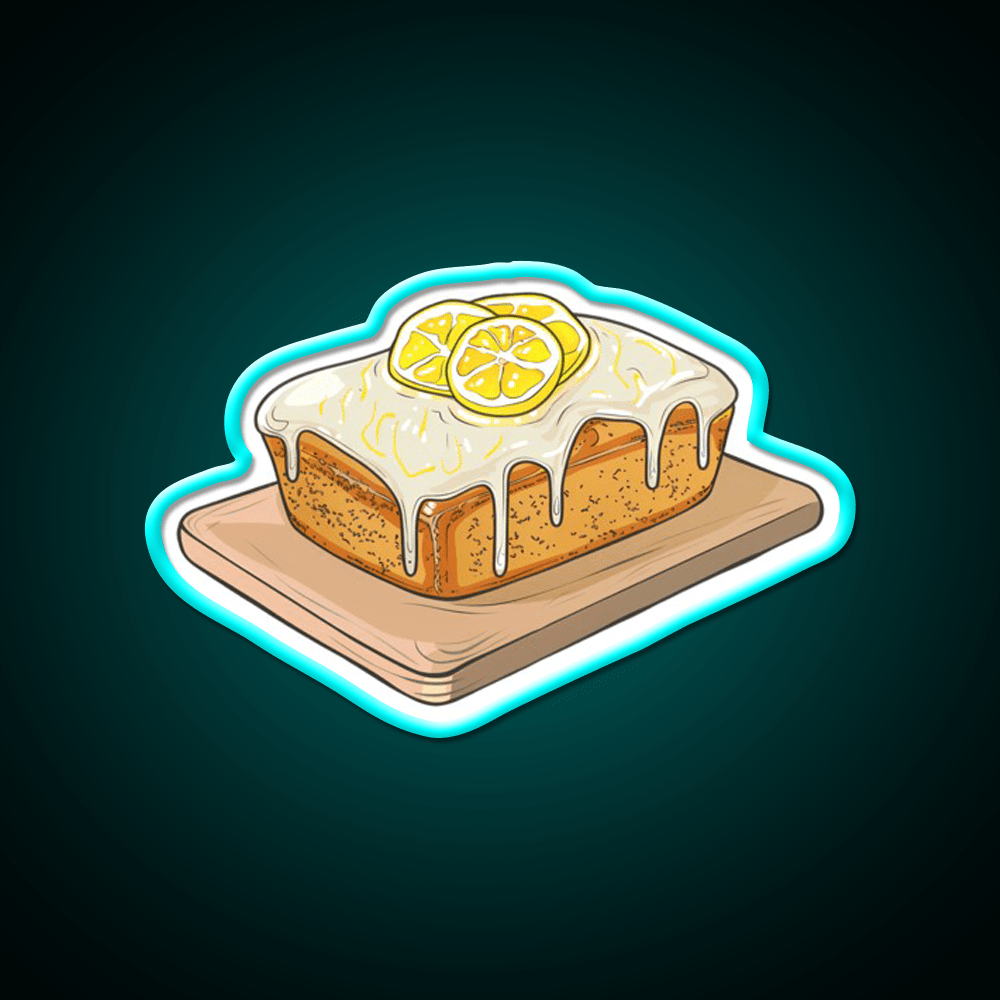 Lemon Drizzle Cake Snack Food Led Neon Sign Rgb Color - Shineneon