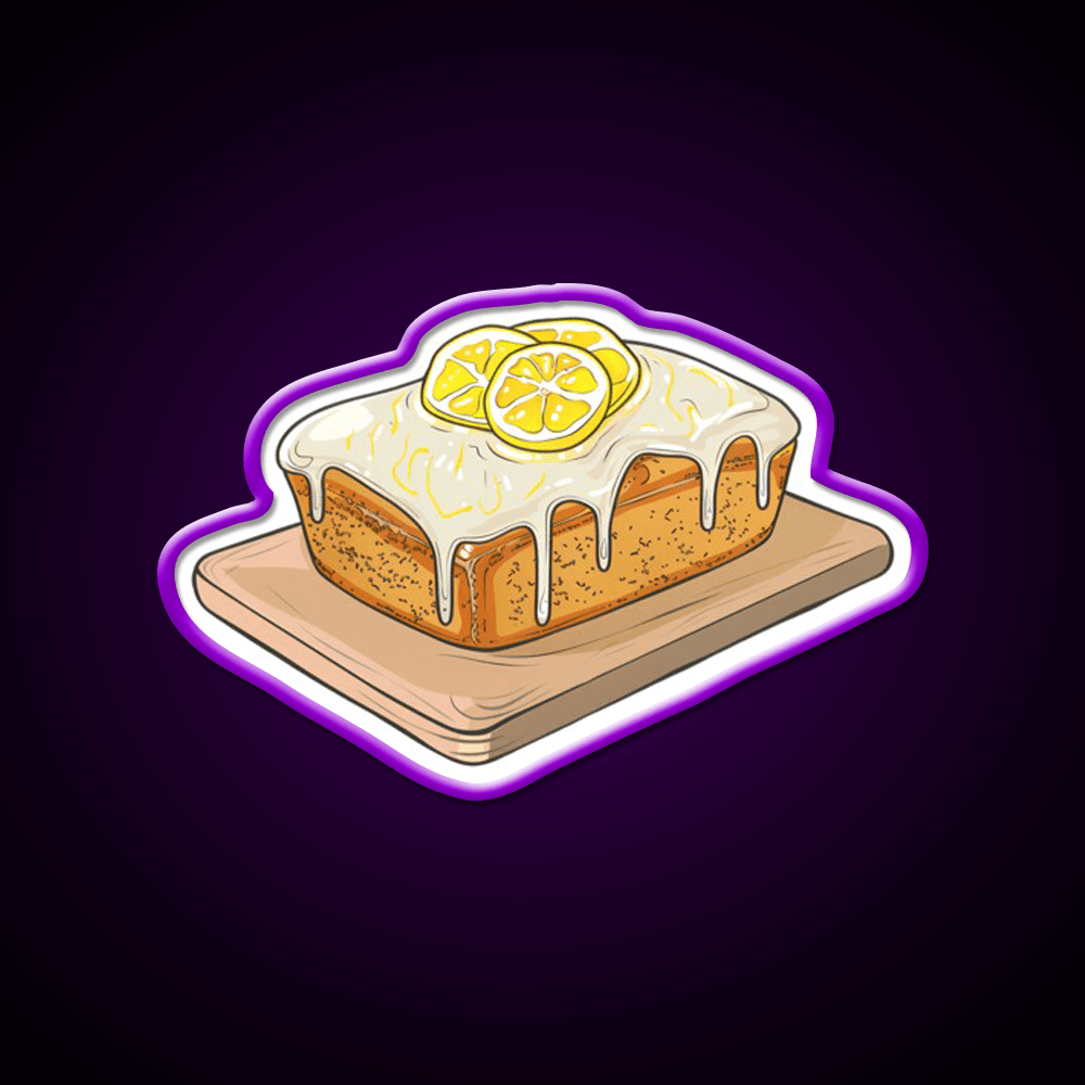 Lemon Drizzle Cake Snack Food Led Neon Sign Rgb Color - Shineneon