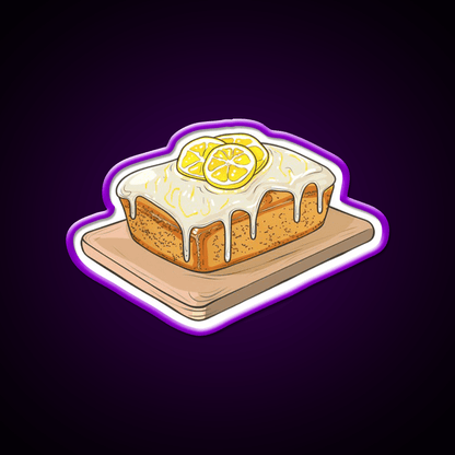 Lemon Drizzle Cake Snack Food Led Neon Sign Rgb Color - Shineneon