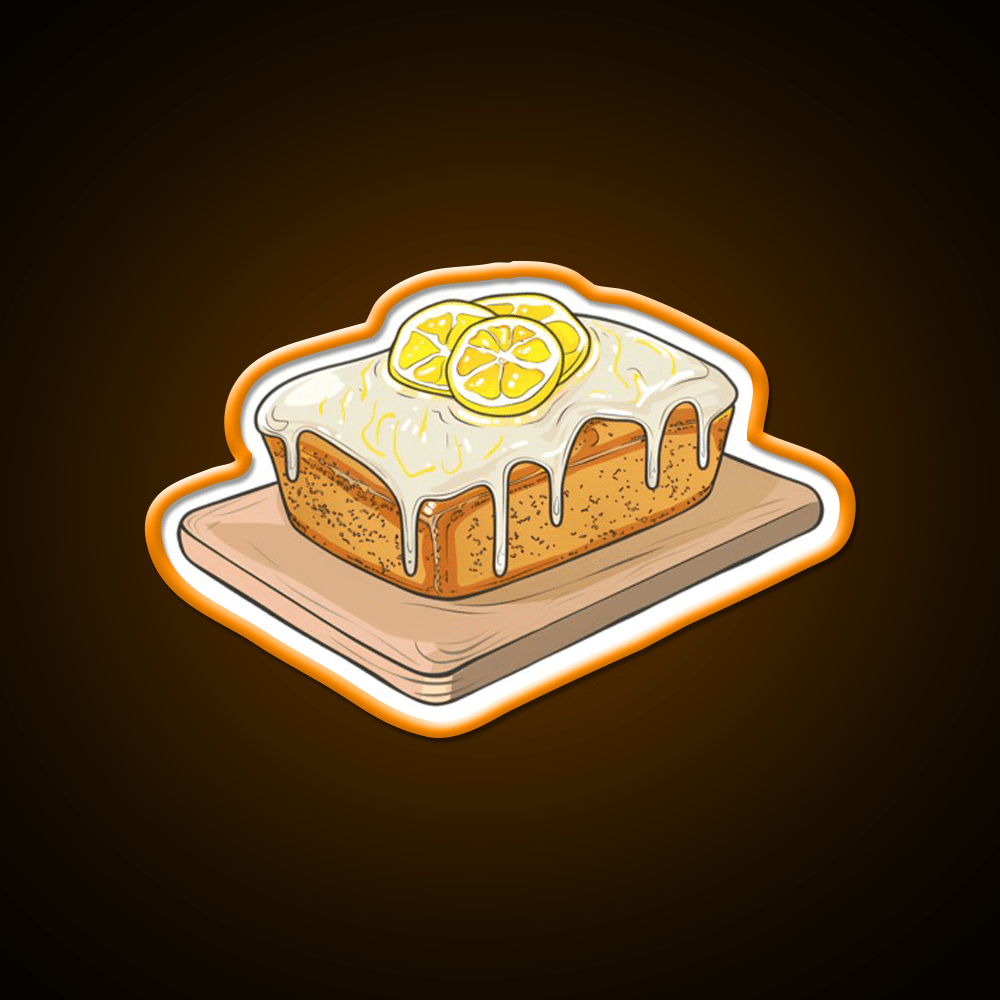 Lemon Drizzle Cake Snack Food Led Neon Sign Rgb Color - Shineneon