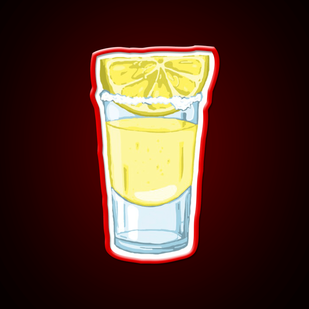 Lemon Drop Shot Cocktail Bar Decor Led Neon Sign Rgb Color - Shineneon