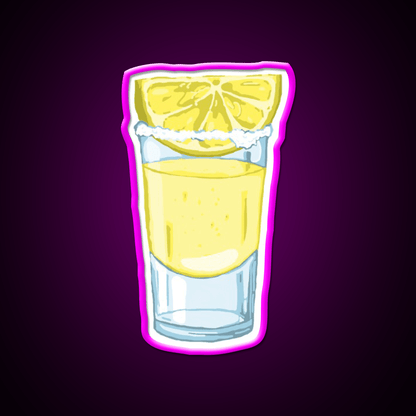 Lemon Drop Shot Cocktail Bar Decor Led Neon Sign Rgb Color - Shineneon