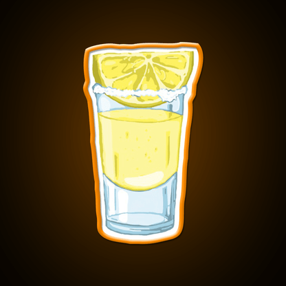 Lemon Drop Shot Cocktail Bar Decor Led Neon Sign Rgb Color - Shineneon
