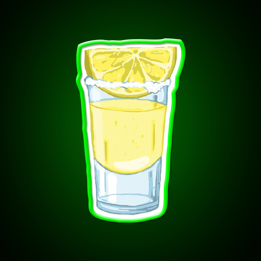Lemon Drop Shot Cocktail Bar Decor Led Neon Sign Rgb Color - Shineneon