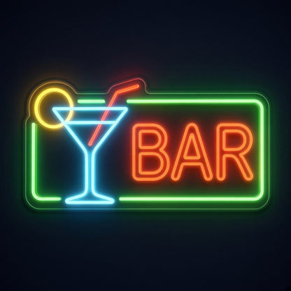 Lemon Martini Bar LED Neon Sign - product hero