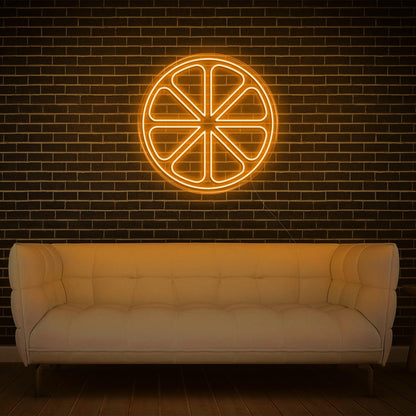 Lemon Slice Warm Yellow Led Neon Sign For Home Cafe Decor | Shineneon