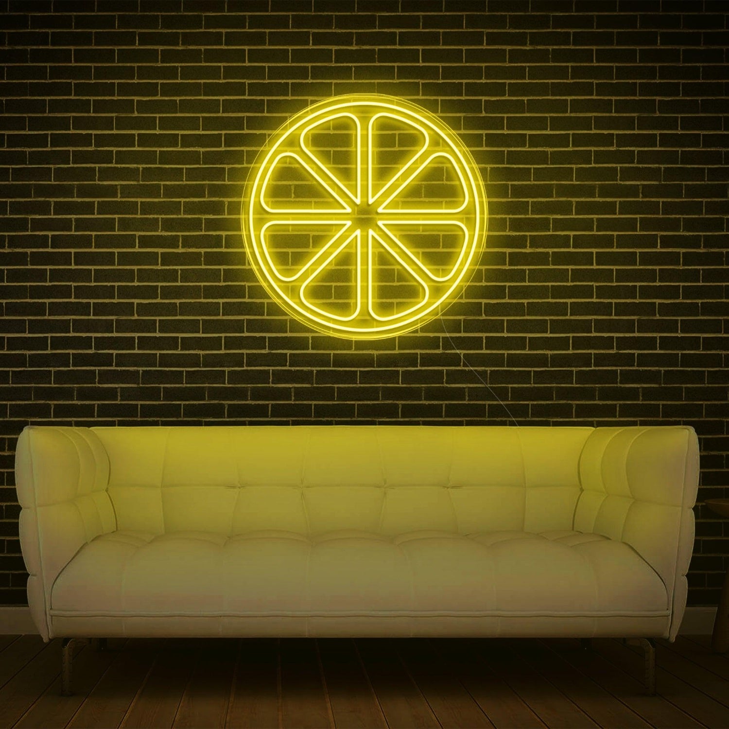 Lemon Slice Warm Yellow Led Neon Sign For Home Cafe Decor | Shineneon