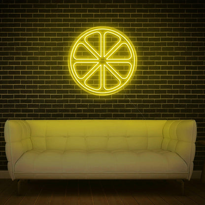 Lemon Slice Warm Yellow Led Neon Sign For Home Cafe Decor | Shineneon