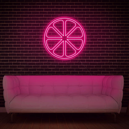 Lemon Slice Warm Yellow Led Neon Sign For Home Cafe Decor | Shineneon