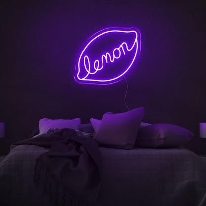 Lemon Slice Yellow Led Neon Sign For Bedroom Wall Art | Shineneon