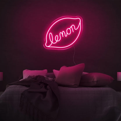 Lemon Slice Yellow Led Neon Sign For Bedroom Wall Art | Shineneon
