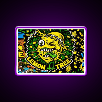 Lemon Tree Hemp Inspired Green Leaf Led Neon Sign Rgb Color - Shineneon