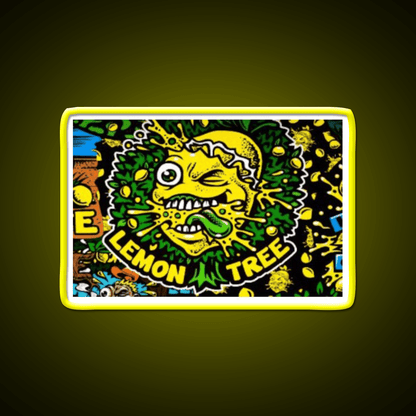 Lemon Tree Hemp Inspired Green Leaf Led Neon Sign Rgb Color - Shineneon