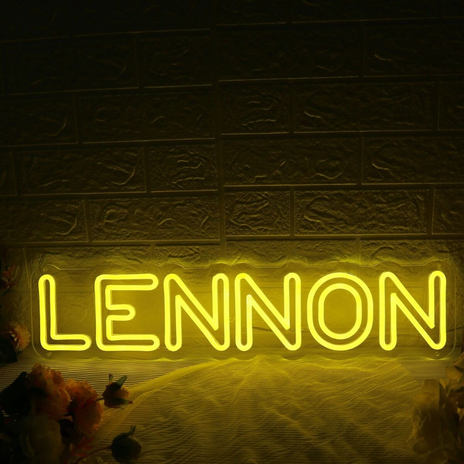 Lennon Yellow Led Neon Sign - Shineneon