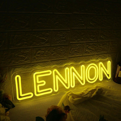 Lennon Yellow Led Neon Sign - Shineneon