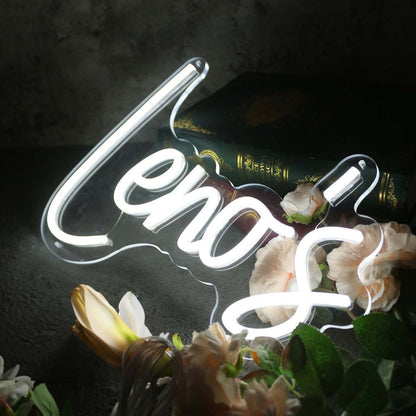 Lenos White Led Neon Sign - Shineneon