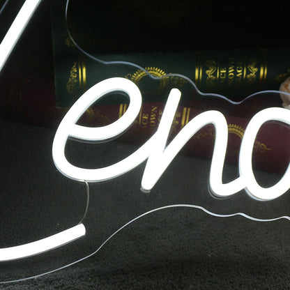 Lenos White Led Neon Sign - Shineneon