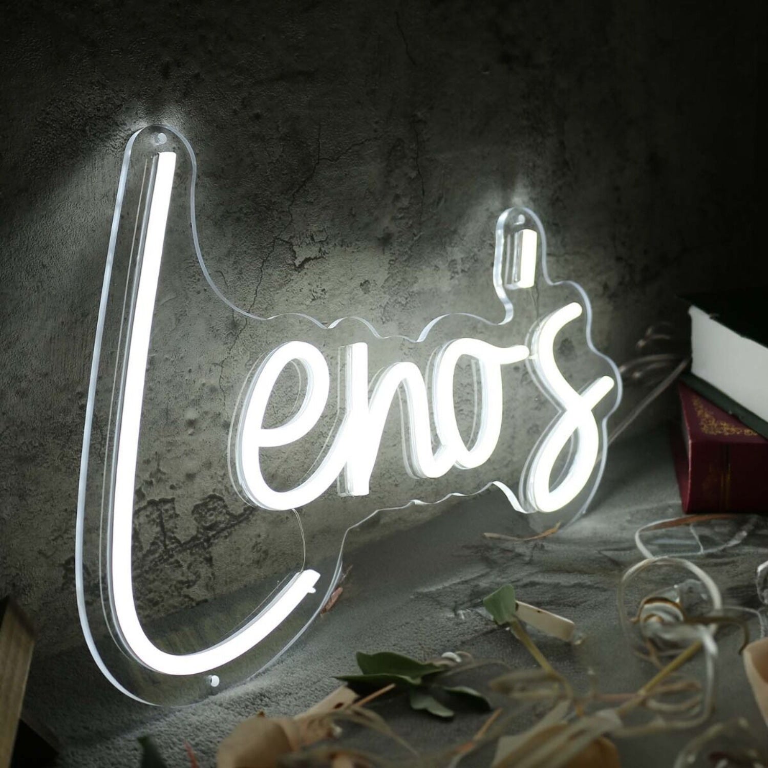 Lenos White Led Neon Sign - Shineneon