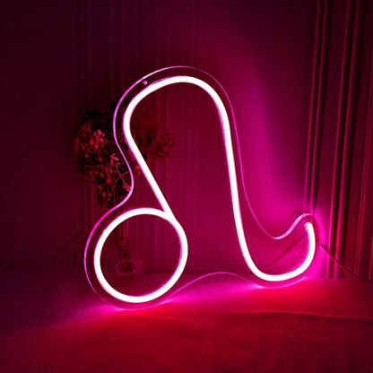 Leo Zodiac Sign Neon - Shineneon