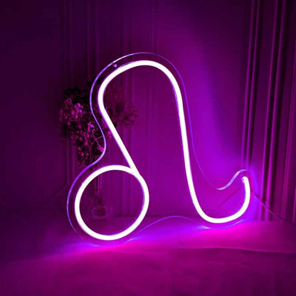 Leo Zodiac Sign Neon - Shineneon