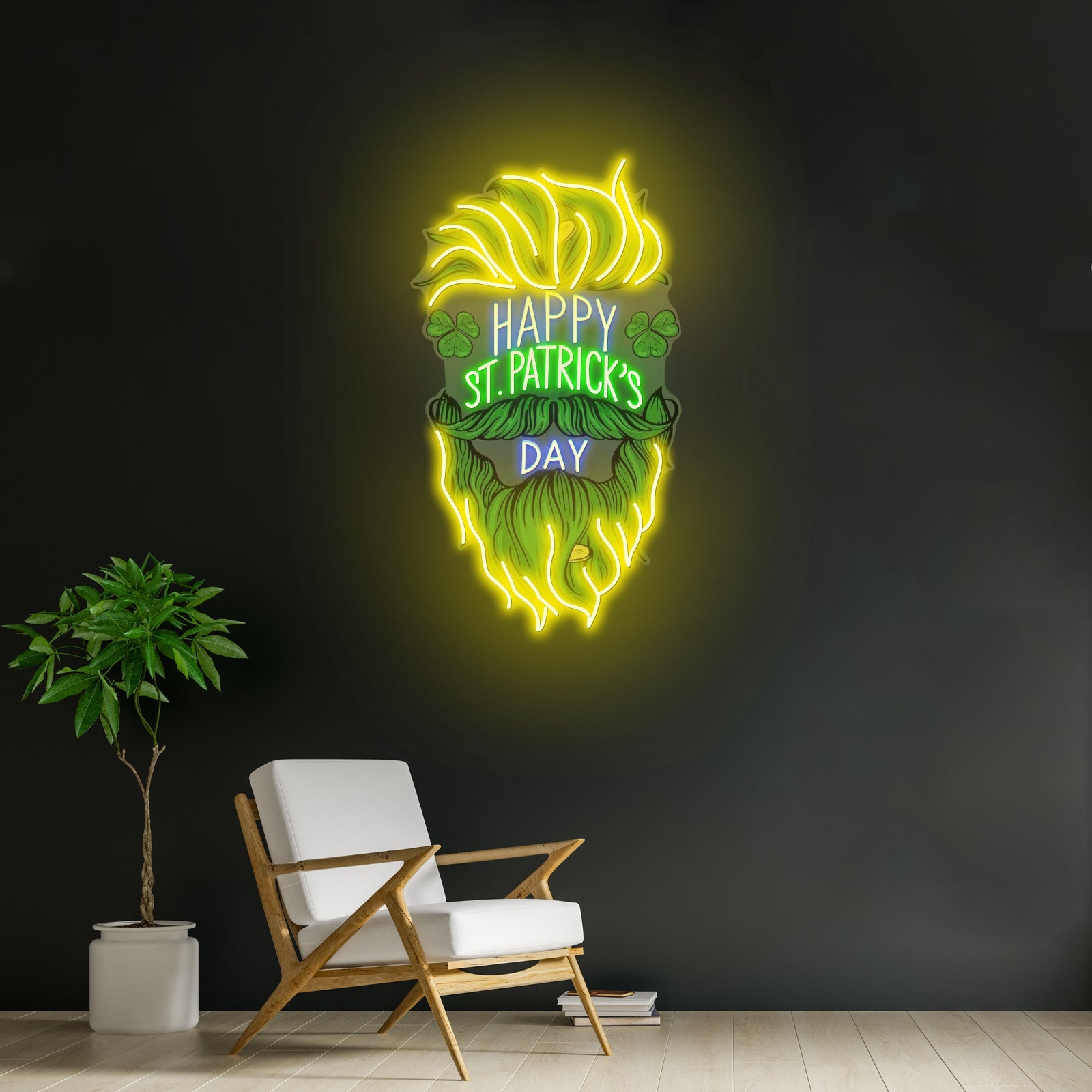 Leprechaun Head Saint Patrick Day Led Neon Signs - Shineneon