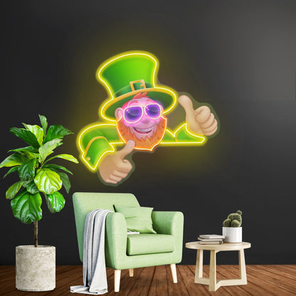 Leprechaun Saint Patrick Day Funny Led Signs - Shineneon