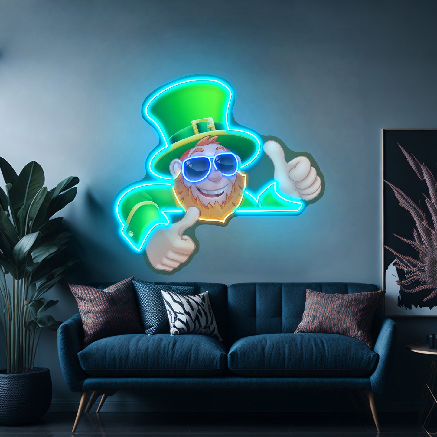 Leprechaun Saint Patrick Day Funny Led Signs