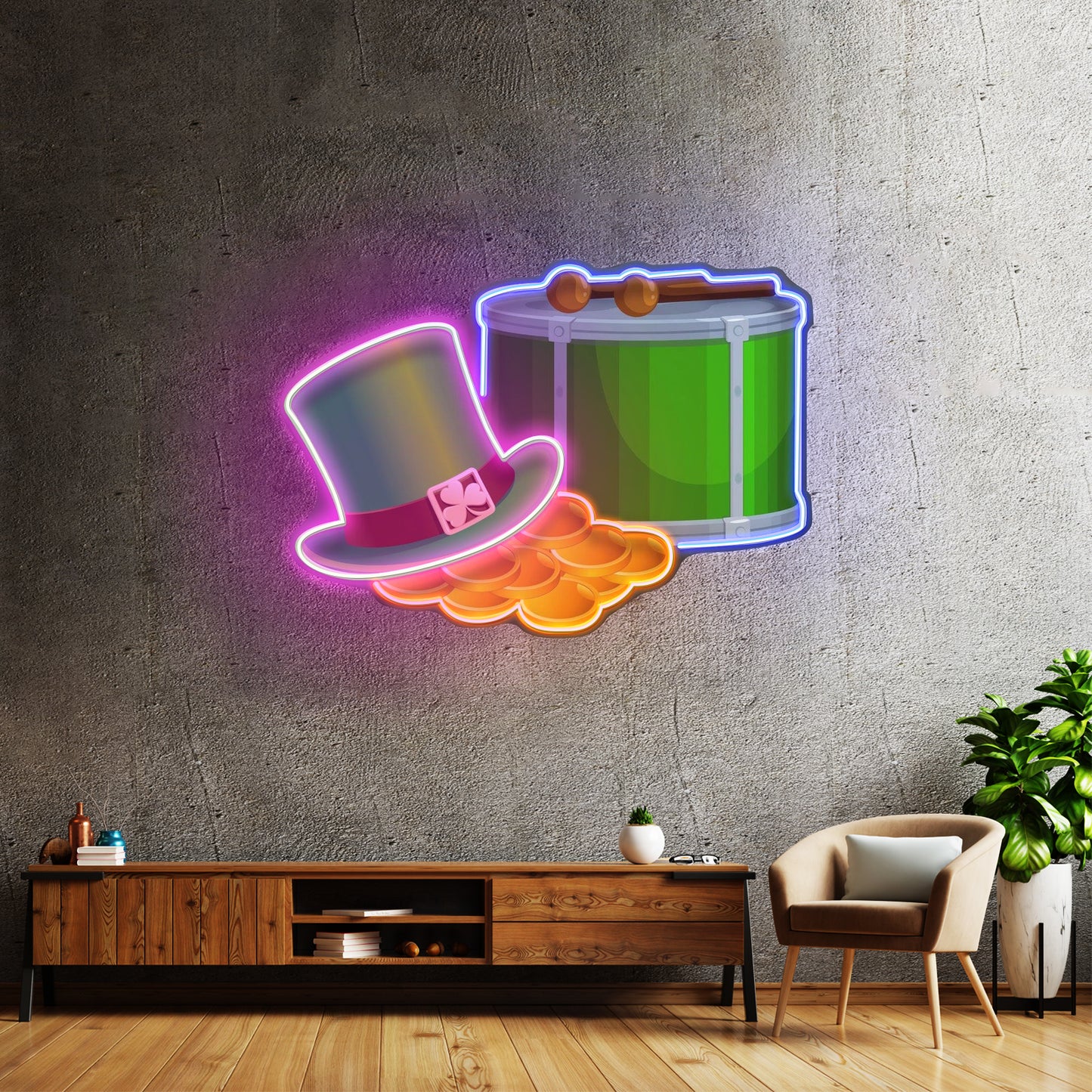 Leprechaun Trap St Patrick Day Led Signs