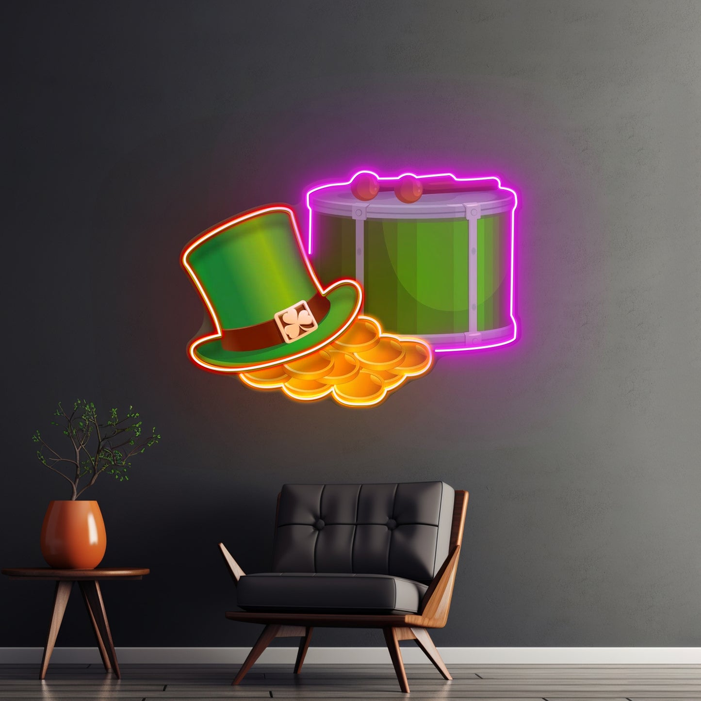 Leprechaun Trap St Patrick Day Led Signs