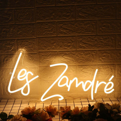 Les Zamdre Yellow Led Neon Sign - Shineneon
