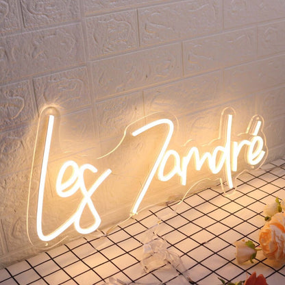 Les Zamdre Yellow Led Neon Sign - Shineneon