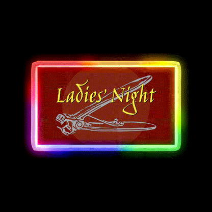Lesbian Ladies Night Nail Clippers Man Cave Bar Led Neon Sign Rgb Color