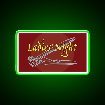 Lesbian Ladies Night Nail Clippers Man Cave Bar Led Neon Sign Rgb Color