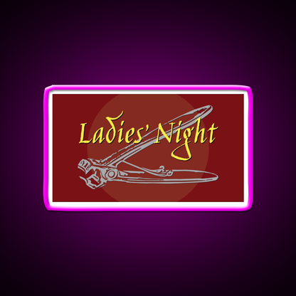 Lesbian Ladies Night Nail Clippers Man Cave Bar Led Neon Sign Rgb Color