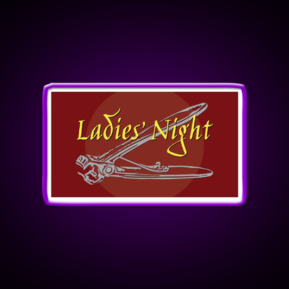 Lesbian Ladies Night Nail Clippers Man Cave Bar Led Neon Sign Rgb Color