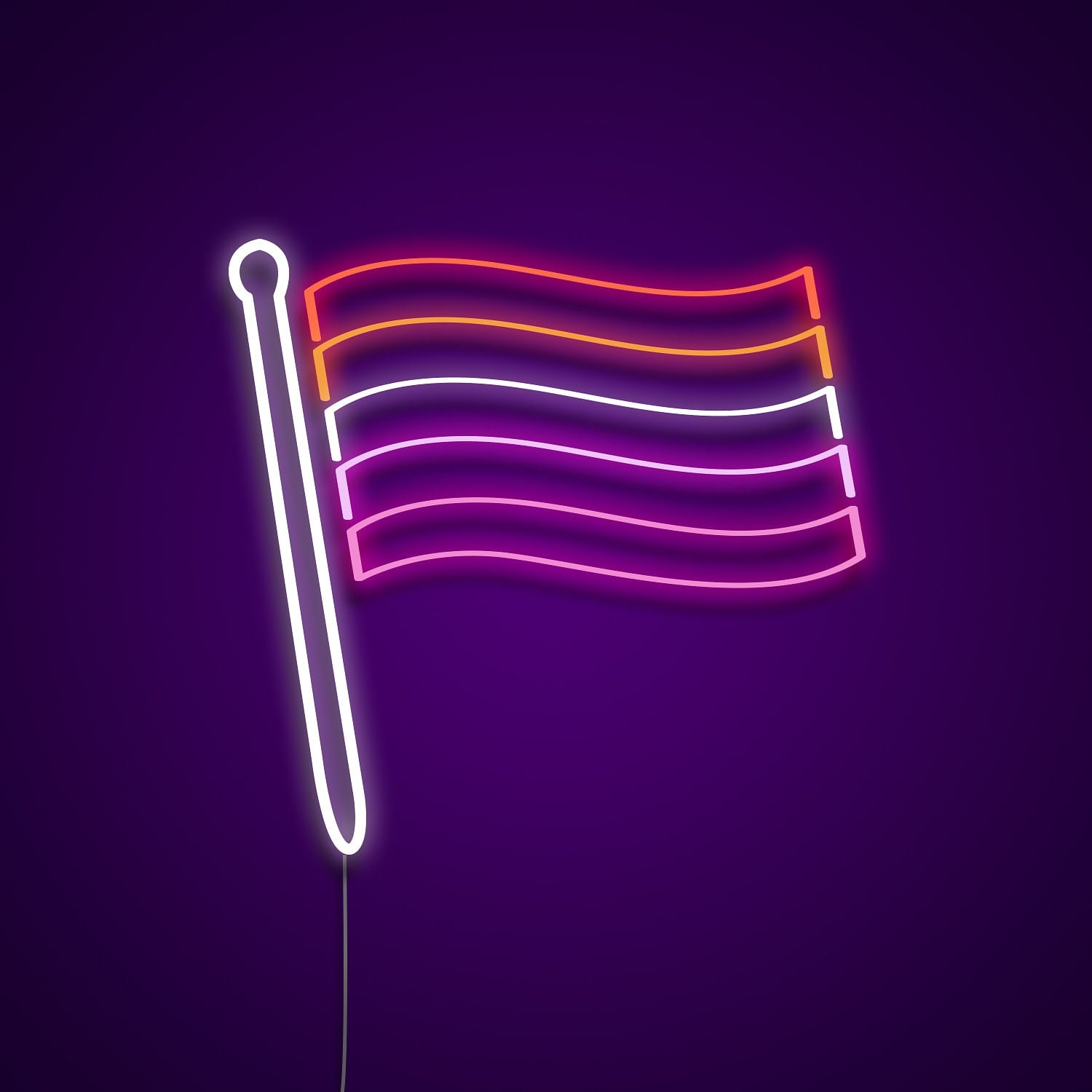 Lesbian Pride Flag Neon Light Sign | Shineneon