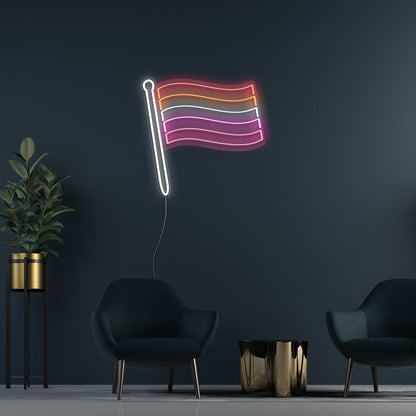Lesbian Pride Flag Neon Light Sign | Shineneon